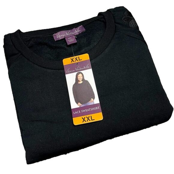 Gloria Vanderbilt Women's Pullover Lace Shoulder Size XXL NWT - Picture 2 of 5